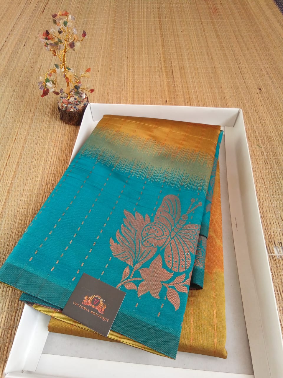 Dye-and-Dye Soft Silk Saree